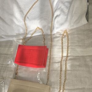 LV Toiletry Conversion Set (Sz 26 & 19) Set Of 2 Inserts, 3 Gold Chain Strapsp